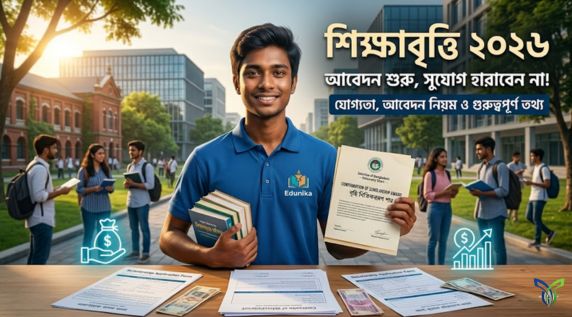 শিক্ষাবৃত্তি ২০২৬ মেধা ও স্বপ্ন পূরণের সুযোগ